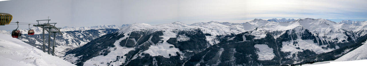 Panoramica di Saalbach-Hinterglemm Austria